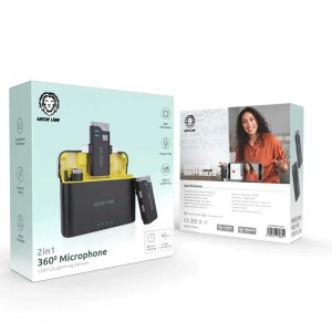 میکروفون یقه ای بی سیم گرین لاین مدل GN3IN1MIC360D